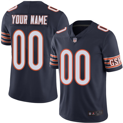 Limited Navy Blue Men Home Jersey NFL Customized Football Chicago Bears Vapor Untouchable->customized nfl jersey->Custom Jersey